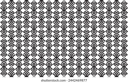 Embrace timeless elegance with this captivating black and white geometric pattern.