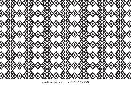 Embrace timeless elegance with this captivating black and white geometric pattern.