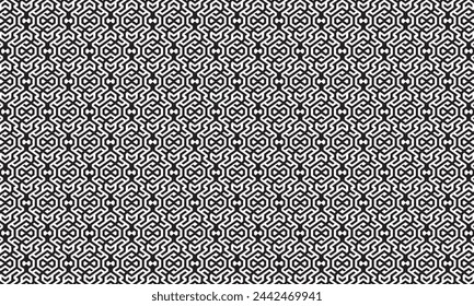 Embrace timeless elegance with this captivating black and white geometric pattern.