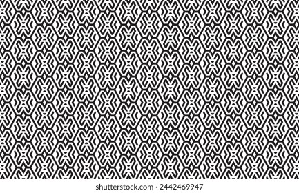 Embrace timeless elegance with this captivating black and white geometric pattern.