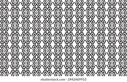 Embrace timeless elegance with this captivating black and white geometric pattern.