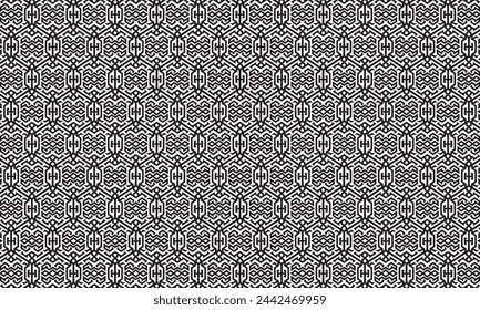 Embrace timeless elegance with this captivating black and white geometric pattern.