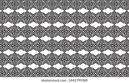 Embrace timeless elegance with this captivating black and white geometric pattern. Perfect for adding sophistication to your designs.