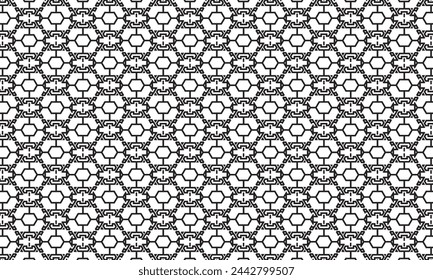 Embrace timeless elegance with this captivating black and white geometric pattern. Perfect for adding sophistication to your designs.