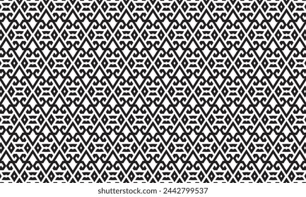 Embrace timeless elegance with this captivating black and white geometric pattern. Perfect for adding sophistication to your designs.