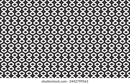 Embrace timeless elegance with this captivating black and white geometric pattern. Perfect for adding sophistication to your designs.