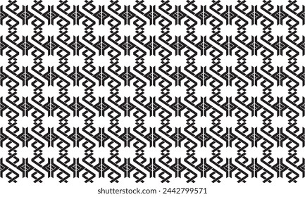 Embrace timeless elegance with this captivating black and white geometric pattern. Perfect for adding sophistication to your designs.