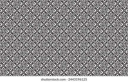 Embrace timeless elegance with this captivating black and white geometric pattern. Perfect for adding sophistication to your designs.