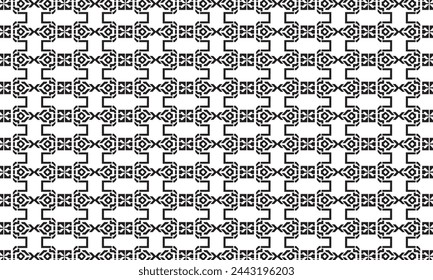 Embrace timeless elegance with this captivating black and white geometric pattern. Perfect for adding sophistication to your designs.