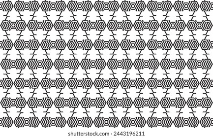 Embrace timeless elegance with this captivating black and white geometric pattern. Perfect for adding sophistication to your designs.