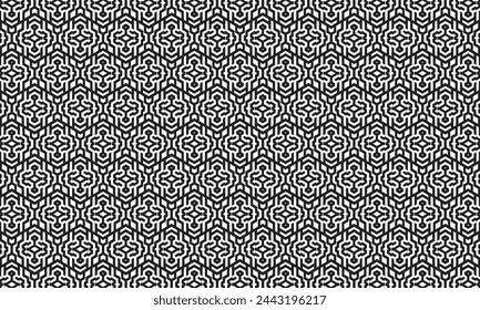 Embrace timeless elegance with this captivating black and white geometric pattern. Perfect for adding sophistication to your designs.