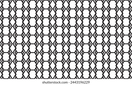 Embrace timeless elegance with this captivating black and white geometric pattern. Perfect for adding sophistication to your designs.