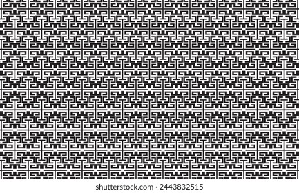 Embrace timeless elegance with this captivating black and white geometric pattern. Perfect for adding sophistication to your designs.