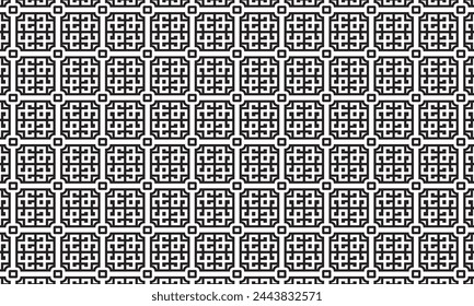 Embrace timeless elegance with this captivating black and white geometric pattern. Perfect for adding sophistication to your designs.