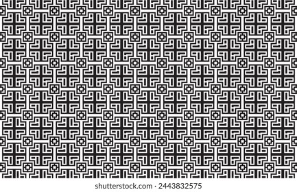 Embrace timeless elegance with this captivating black and white geometric pattern. Perfect for adding sophistication to your designs.