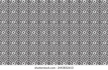 Embrace timeless elegance with this captivating black and white geometric pattern. Perfect for adding sophistication to your designs.