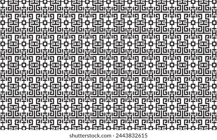 Embrace timeless elegance with this captivating black and white geometric pattern. Perfect for adding sophistication to your designs.