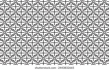 Embrace timeless elegance with this captivating black and white geometric pattern. Perfect for adding sophistication to your designs.