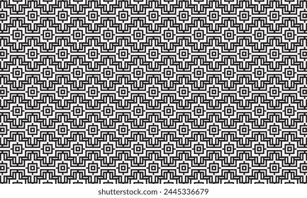 Embrace timeless elegance with this captivating black and white geometric pattern. Perfect for adding sophistication to your designs.