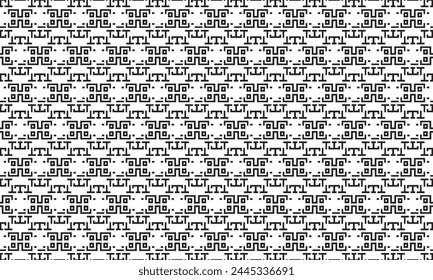 Embrace timeless elegance with this captivating black and white geometric pattern. Perfect for adding sophistication to your designs.