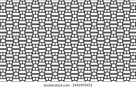 Embrace timeless elegance with this captivating black and white geometric pattern. Perfect for adding sophistication to your designs.