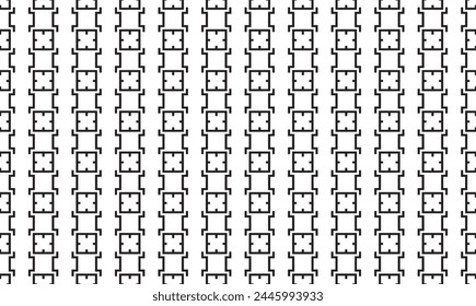 Embrace timeless elegance with this captivating black and white geometric pattern. Perfect for adding sophistication to your designs.