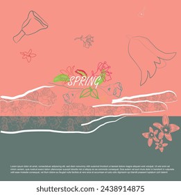 Embrace the vibrant beauty of the season with our Spring Template, adorned with a handful of delicate flowers.  Let  vivid colors and graceful blooms inspire your creativity ,evoke the joy of spring.