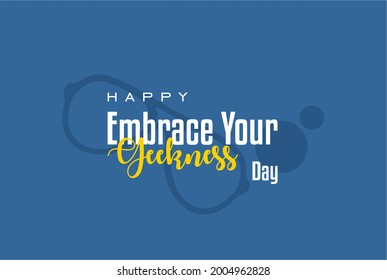 Embrace Your Geekness Day. Holiday concept. Template for background, banner, card, poster, t-shirt with text inscription