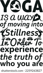 Embrace your inner peace with our 'Yoga is a way to move into stillness' t-shirt. This comfortable shirt is perfect for your yoga practice or daily wear and serves as a reminder to slow down, connect 