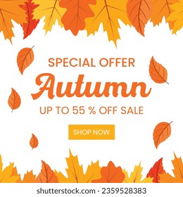 Embracing Autumn's Beauty: Seasonal Calligraphy in a Web Banner Template