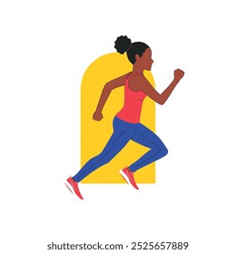 Abrazando la aptitud: Una ilustración de correr para la salud y la fuerza