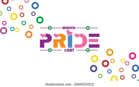 Embracing Love and Equality Stunning Pride Month Vector Graphic