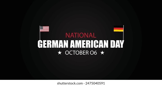 Embracing National German American Day with Flag-inspired Text Design