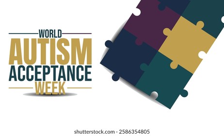 Embracing Neurodiversity, World Autism Acceptance Week design templet, poster, banner