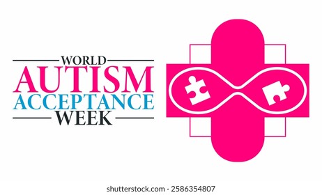 Embracing Neurodiversity, World Autism Acceptance Week design templet, poster, banner