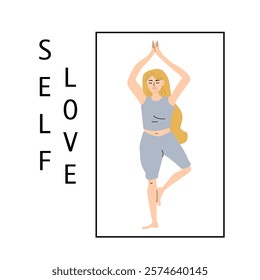 Embracing self love and balance with yoga for inner peace and wellness.