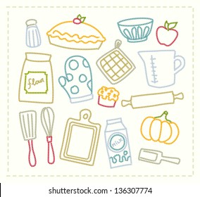 Embroidered Baking Supplies