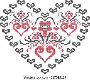 The embroidered card