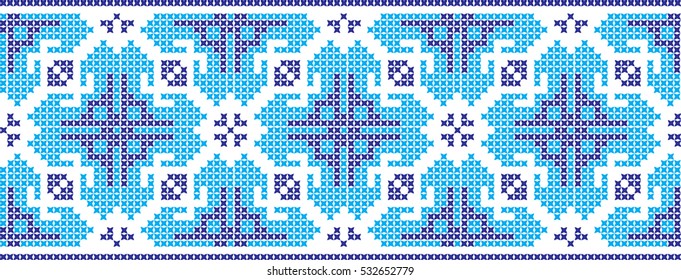 embroidered cross national pattern
