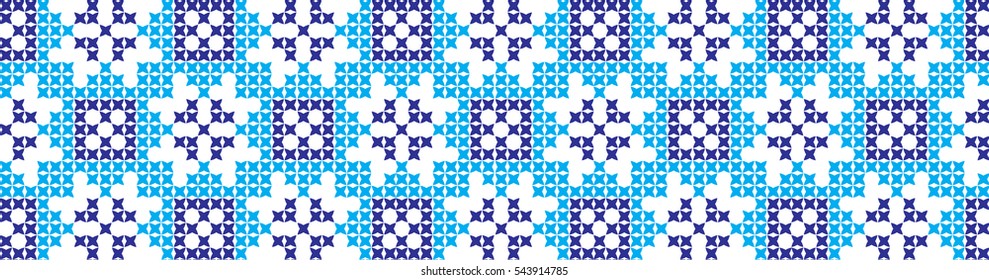 embroidered cross-stitch ornament national pattern