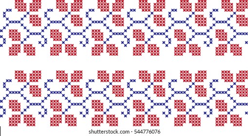 embroidered cross-stitch ornament national pattern