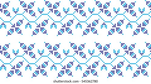 embroidered cross-stitch ornament national pattern
