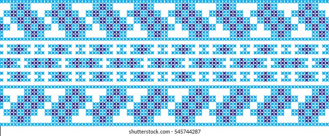 embroidered cross-stitch ornament national pattern