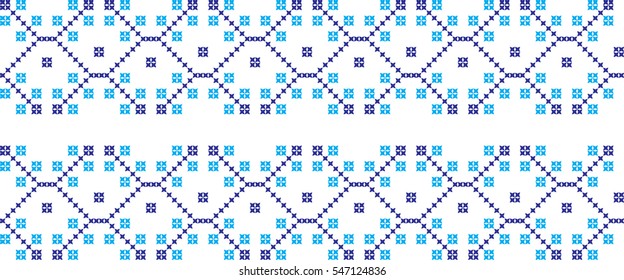 embroidered cross-stitch ornament national pattern