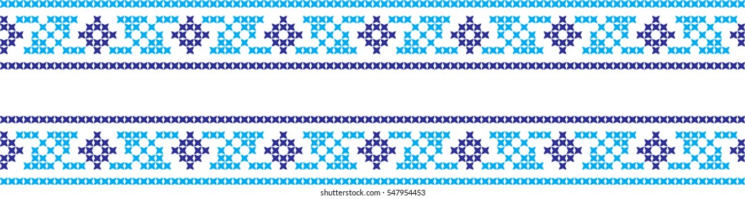 embroidered cross-stitch ornament national pattern