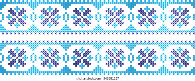 embroidered cross-stitch ornament national pattern