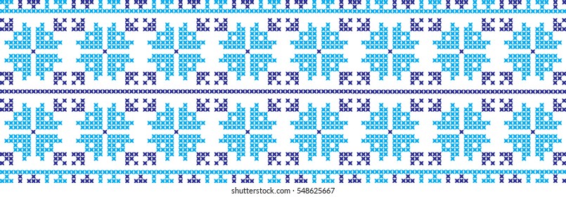 embroidered cross-stitch ornament national pattern