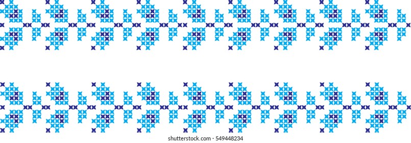 embroidered cross-stitch ornament national pattern