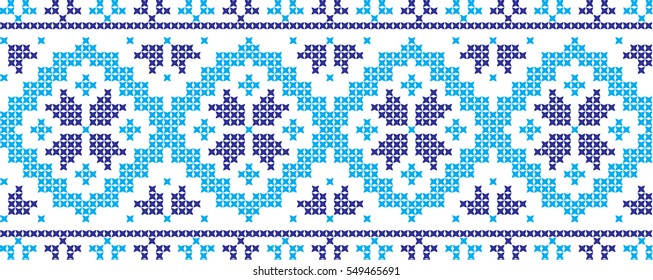 embroidered cross-stitch ornament national pattern