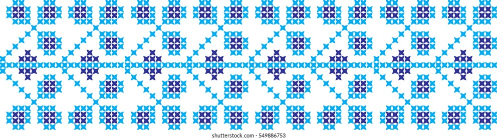 embroidered cross-stitch ornament national pattern